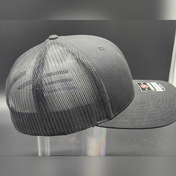 New Richardson Style -112 Black Adjustable Snapback Ghost Cap - Picture 6 of 13